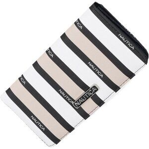 Nautica Seaside Slim Women's Wallet Multi Stripe RFID Blocking Vegan Leather